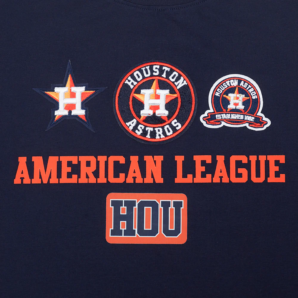 MLB HOUSTON ASTROS AREA CODE WOMEN'S SJ SLIM FIT TOP (MIDNIGHT NAVY) - Image 5