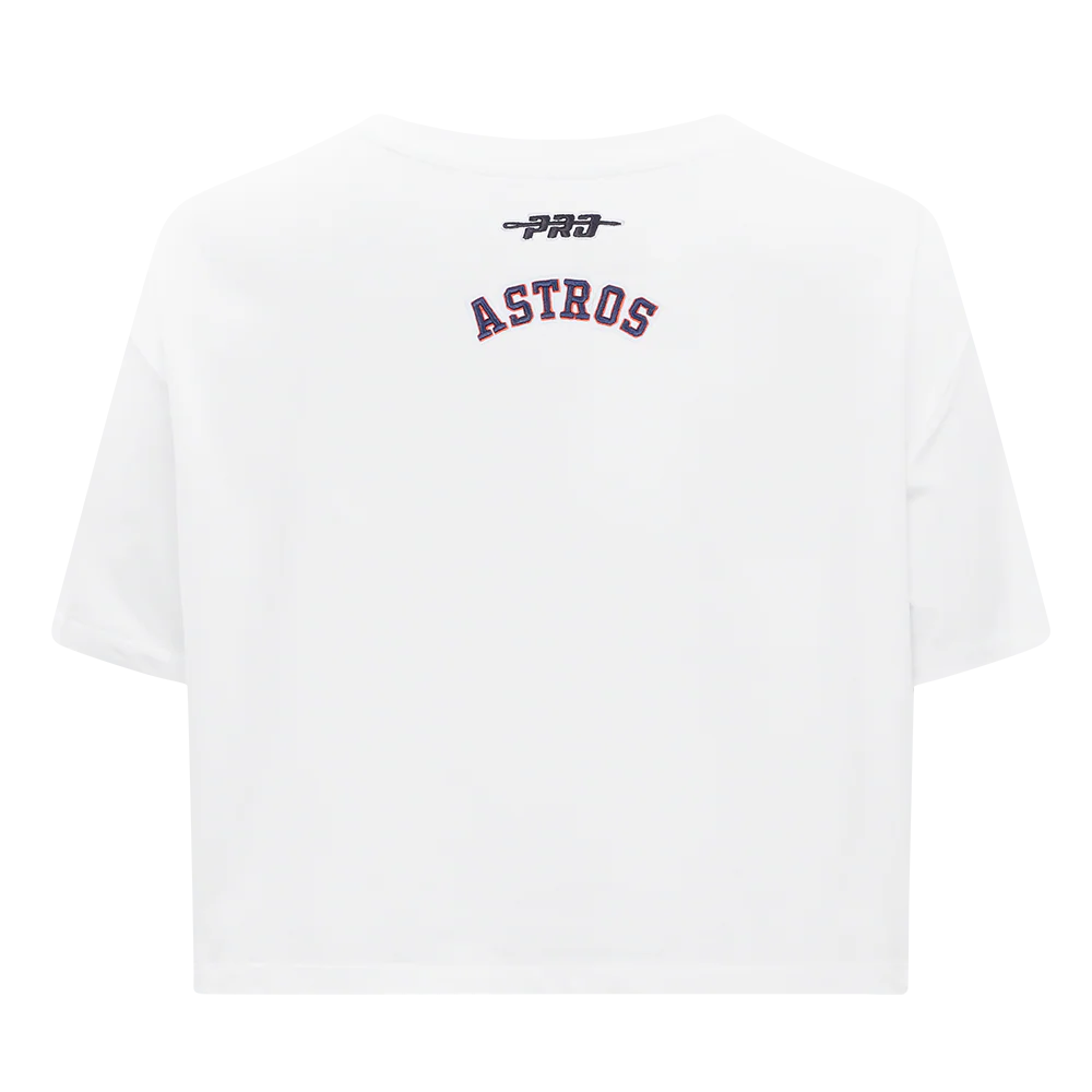 MLB HOUSTON ASTROS CITY RANSOM WOMEN'S SJ BOXY TEE (WHITE) - Image 3
