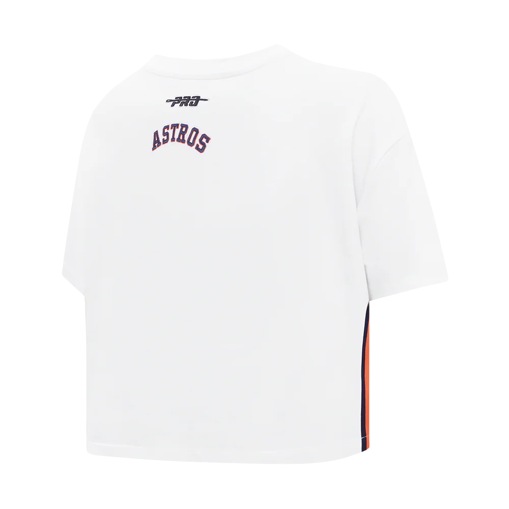 MLB HOUSTON ASTROS CITY RANSOM WOMEN'S SJ BOXY TEE (WHITE) - Image 4