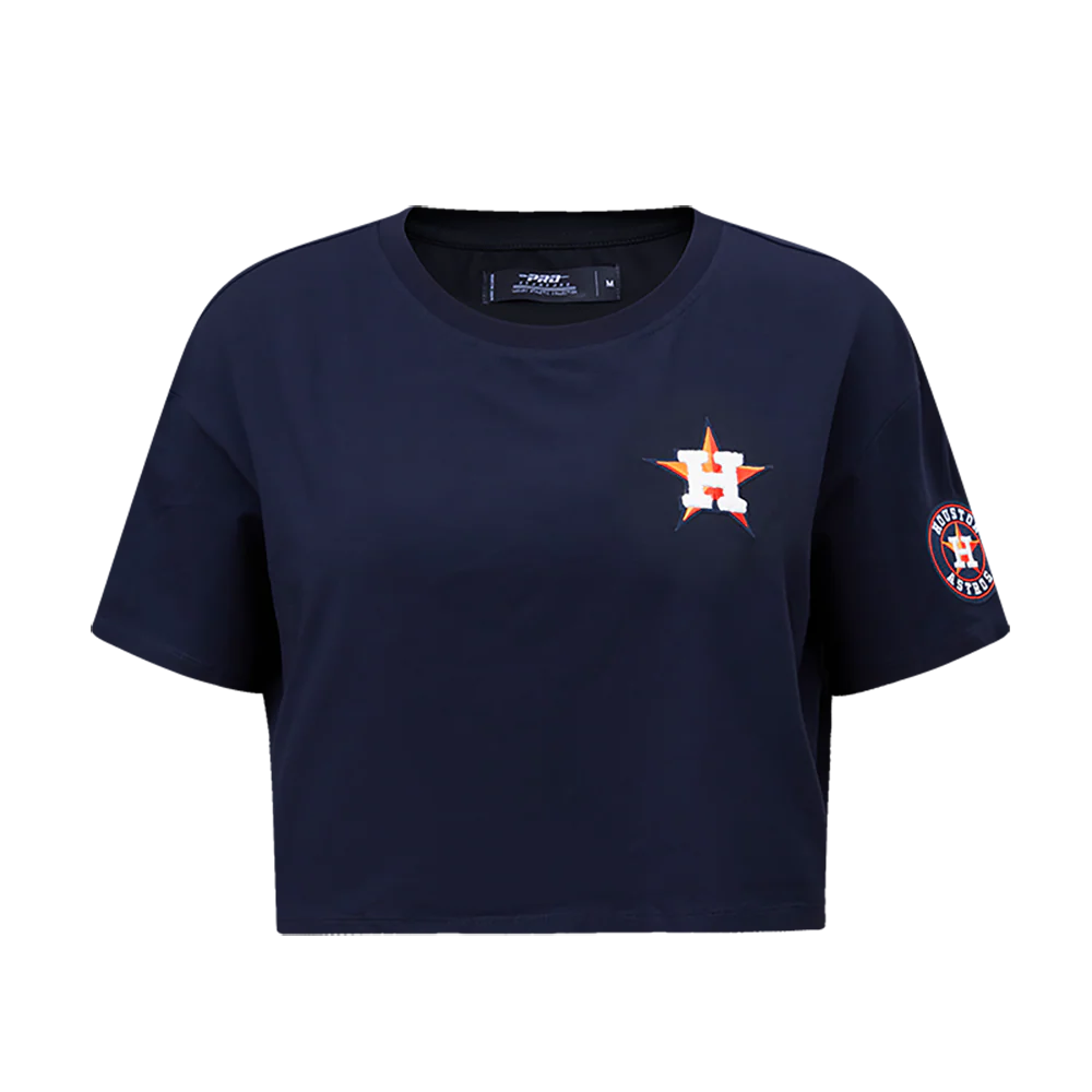 MLB HOUSTON ASTROS CLASSIC WOMEN'S BOXY TOP (MIDNIGHT NAVY)