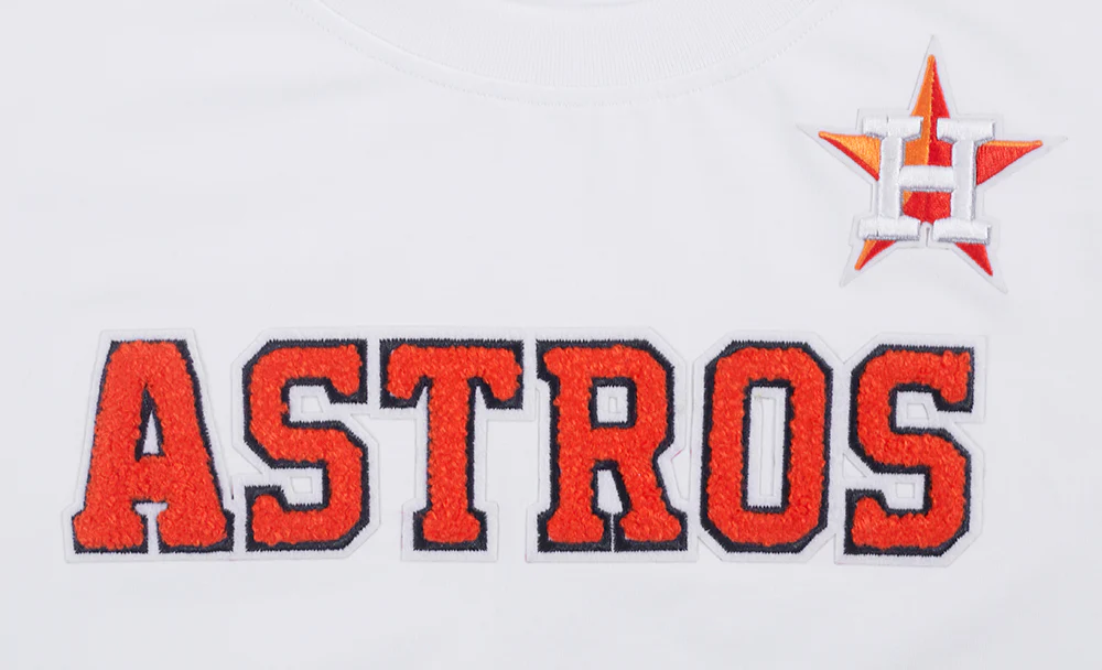 MLB HOUSTON ASTROS CLASSIC SHORT SLEEVE WOMEN'S SLIM FIT TOP (WHITE) - Image 6