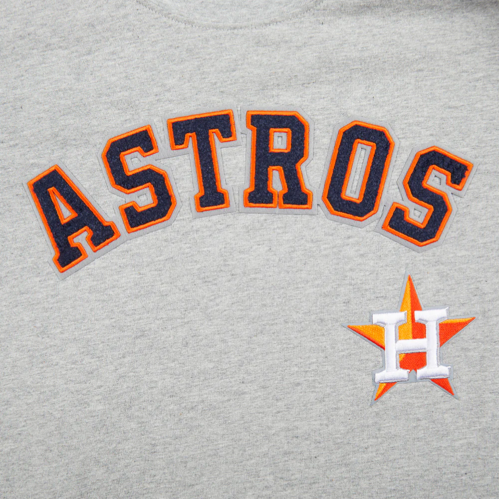 MLB HOUSTON ASTROS CLASSIC BIG BOYS SHORT SLEEVE TOP (HEATHER GREY) - Image 3