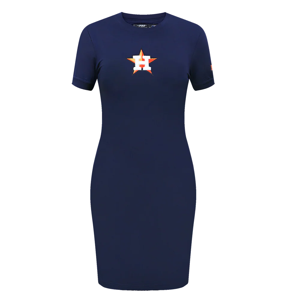 MLB HOUSTON ASTROS CLASSIC WOMEN'S BODYCON DRESS (MIDNIGHT NAVY)