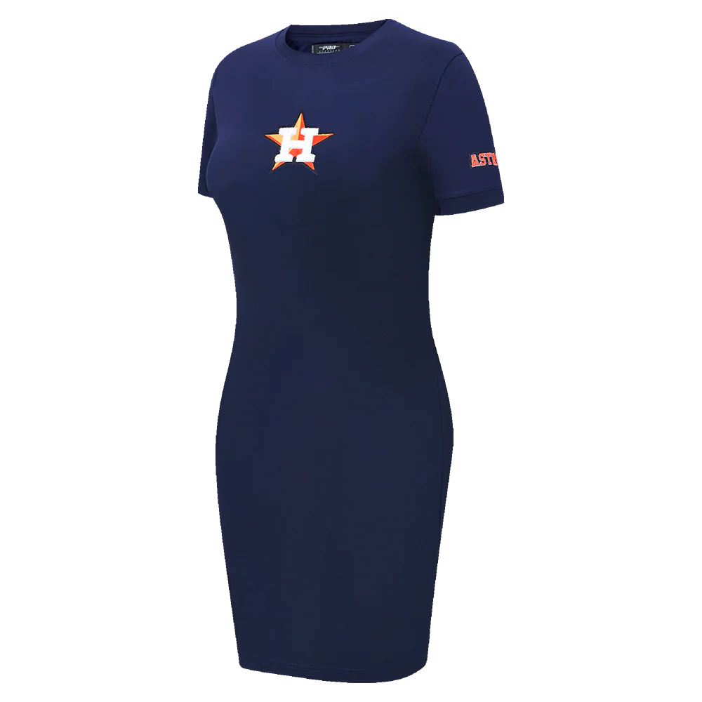 MLB HOUSTON ASTROS CLASSIC WOMEN'S BODYCON DRESS (MIDNIGHT NAVY) - Image 2