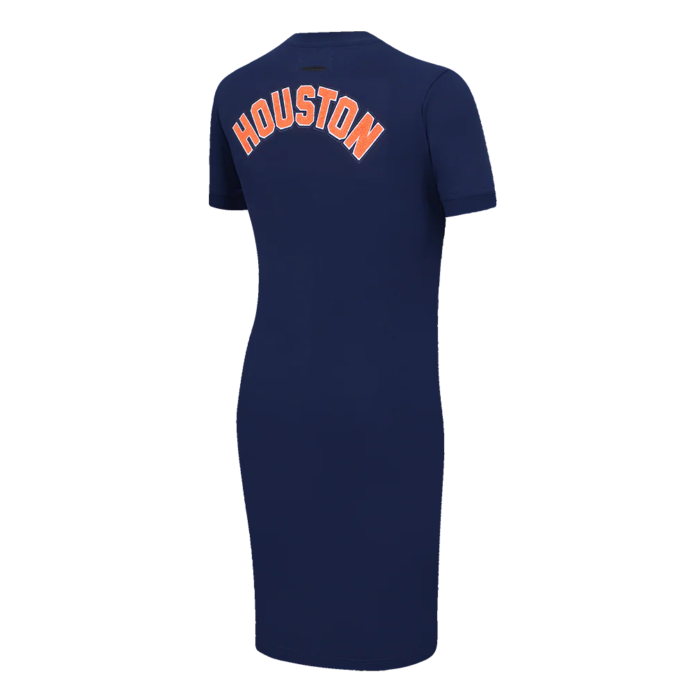MLB HOUSTON ASTROS CLASSIC WOMEN'S BODYCON DRESS (MIDNIGHT NAVY) - Image 4