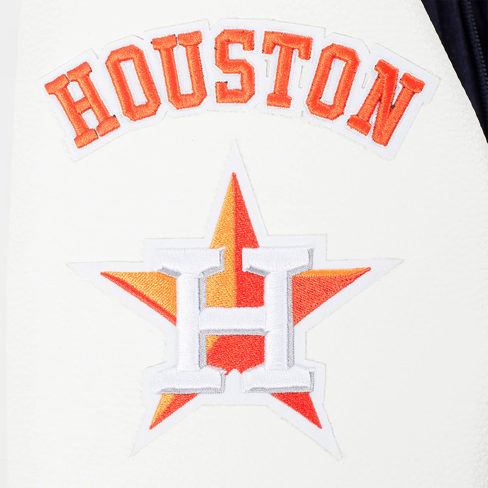 MLB HOUSTON ASTROS CLASSIC BIG BOYS WOOL VARSITY JACKET (MIDNIGHT NAVY/WHITE) - Image 8