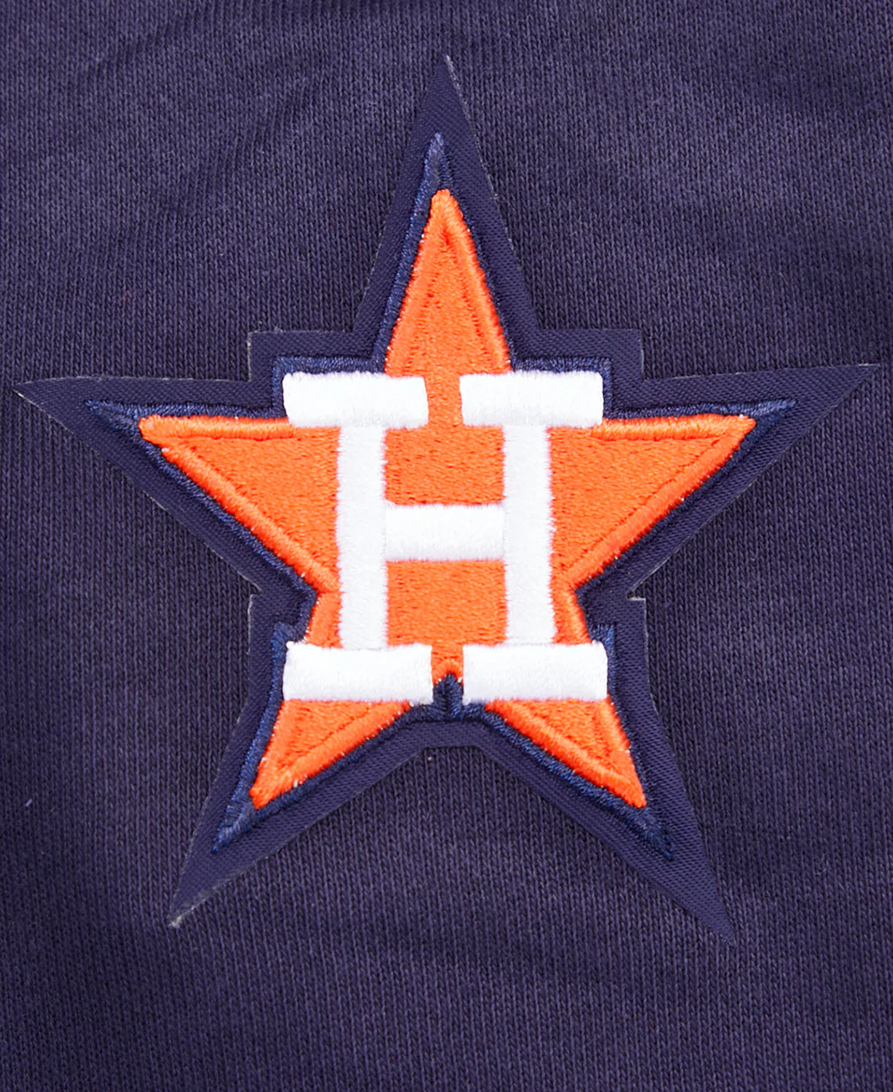 MLB HOUSTON ASTROS RETRO CLASSIC WOMEN'S CROPPED PULLOVER HOODIE (MIDNIGHT NAVY/ORANGE/MIDNIGHT NAVY) - Image 7
