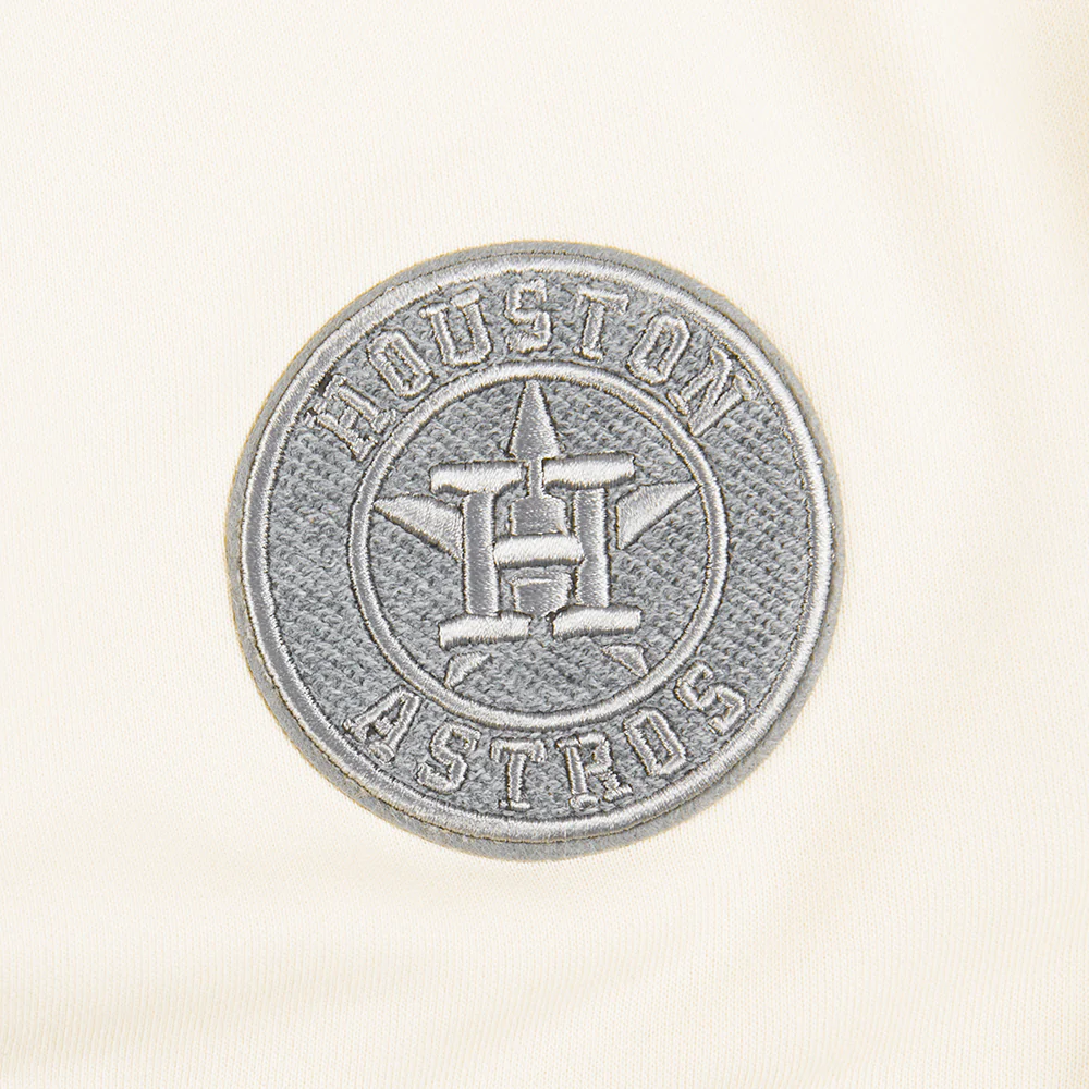 MLB HOUSTON ASTROS REVERSE FRENCH TERRY WOMEN'S FLEECE CREWNECK (EGGSHELL) - Image 7