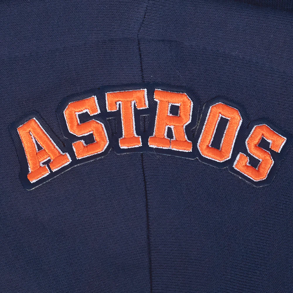 MLB HOUSTON ASTROS CITY RANSOM WOMEN'S RIB FLC CROPPED PO HOODIE (MIDNIGHT NAVY/ORANGE/MIDNIGHT NAVY) - Image 6