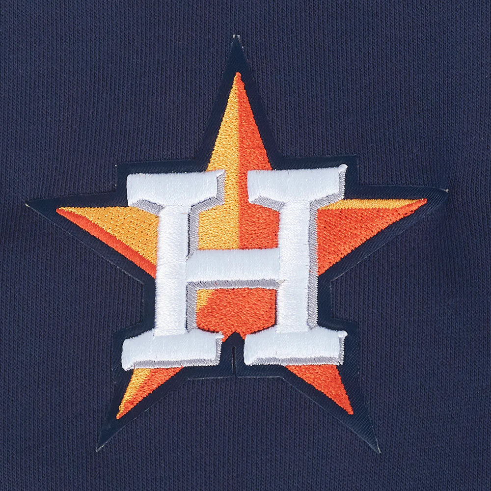 MLB HOUSTON ASTROS CITY RANSOM WOMEN'S RIB FLC CROPPED PO HOODIE (MIDNIGHT NAVY/ORANGE/MIDNIGHT NAVY) - Image 8