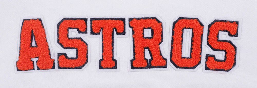 MLB HOUSTON ASTROS CLASSIC WOMEN'S CROPPED PULLOVER HOODIE (WHITE) - Image 7