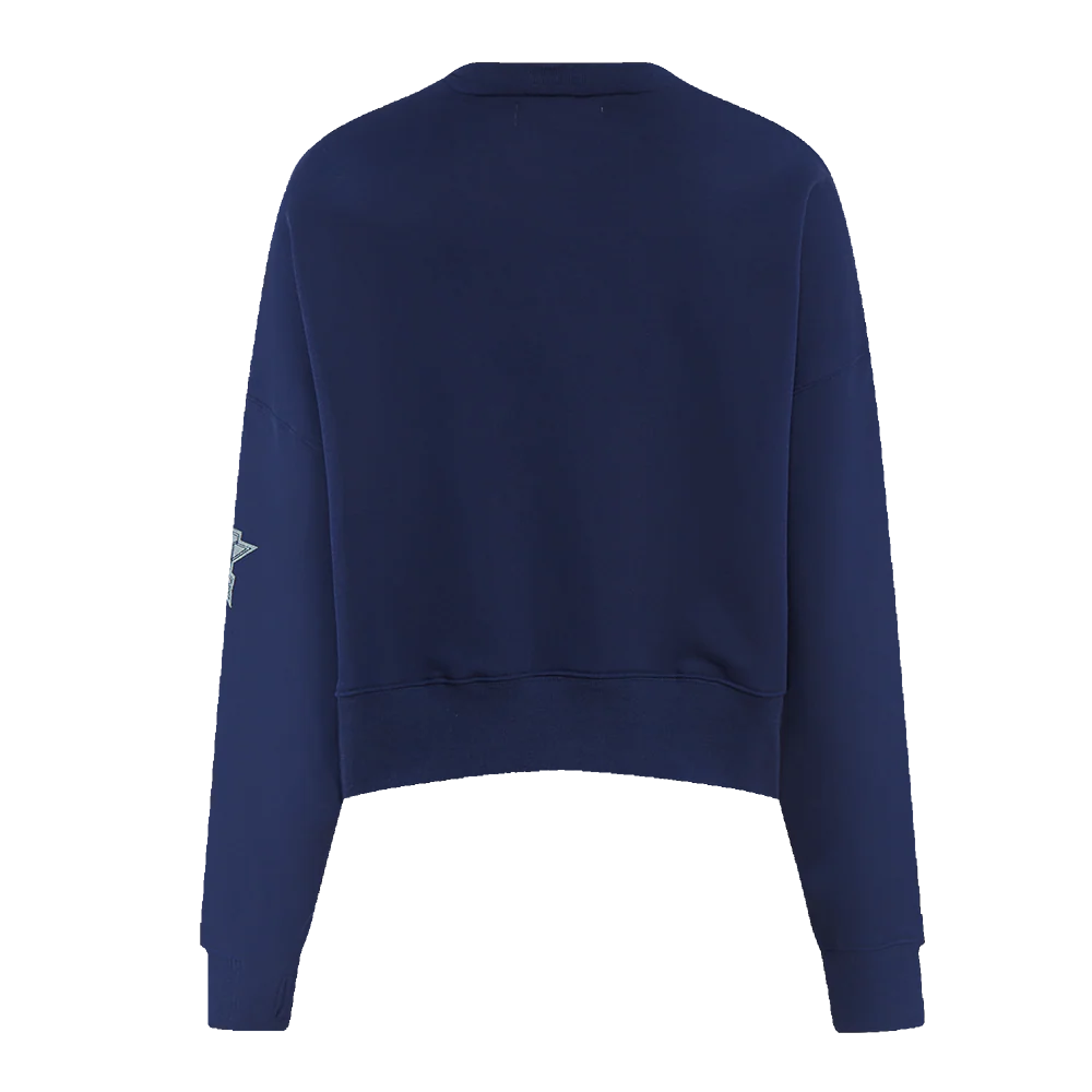 MLB HOUSTON ASTROS VARSITY BLUES WOMEN'S CREWNECK (MIDNIGHT NAVY) - Image 3