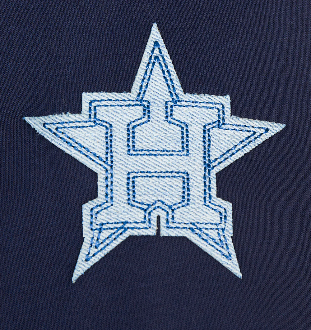 MLB HOUSTON ASTROS VARSITY BLUES WOMEN'S CREWNECK (MIDNIGHT NAVY) - Image 5