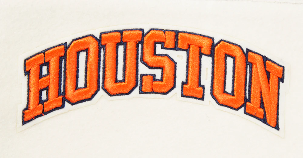 MLB HOUSTON ASTROS RETRO CLASSIC WOMEN'S RIB WOOL VARSITY JACKET (EGGSHELL/ MIDNIGHT NAVY) - Image 7