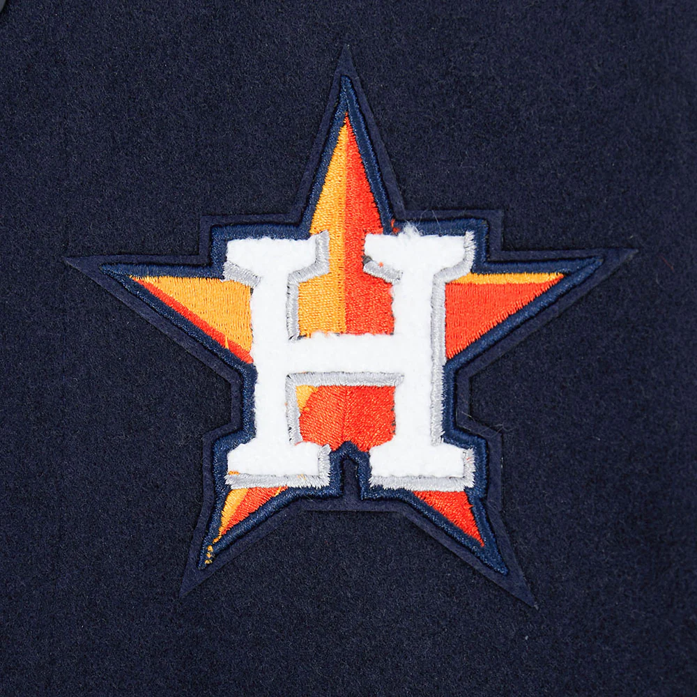 MLB HOUSTON ASTROS CLASSIC LITTLE BOYS WOOL VARSITY JACKET (MIDNIGHT NAVY/WHITE) - Image 7