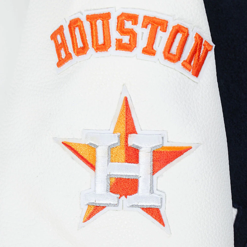 MLB HOUSTON ASTROS CLASSIC TODDLER BOYS WOOL VARSITY JACKET (MIDNIGHT NAVY/WHITE) - Image 5