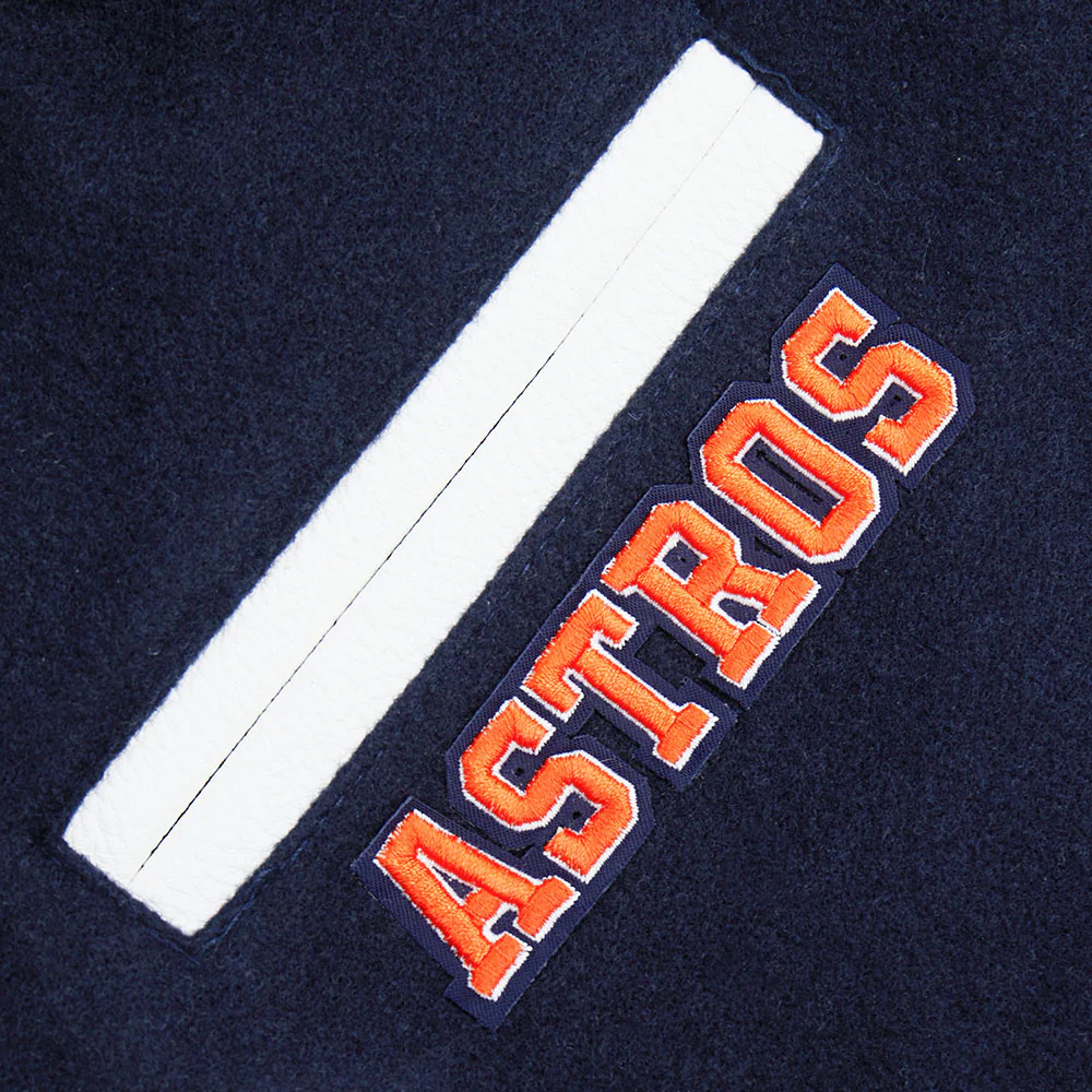 MLB HOUSTON ASTROS CLASSIC TODDLER BOYS WOOL VARSITY JACKET (MIDNIGHT NAVY/WHITE) - Image 6