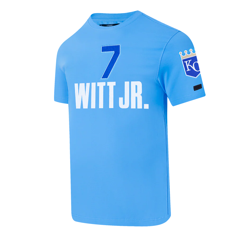 MLB KANSAS CITY ROYALS BOBBY WITT JR. #7 CLASSIC MEN'S SINGLE JERSEY TOP (UNIVERSITY BLUE) - Image 2
