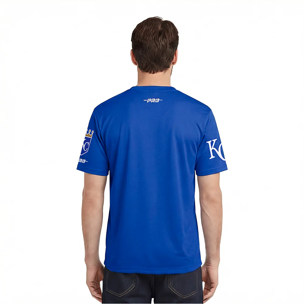 MLB KANSAS CITY ROYALS CLASSIC CHENILLE MEN'S SJ TEE (ROYAL BLUE) - Image 2