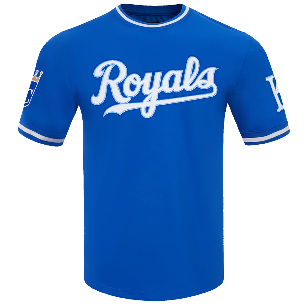 MLB KANSAS CITY ROYALS CLASSIC CHENILLE MEN'S S/S TEE (ROYAL BLUE)