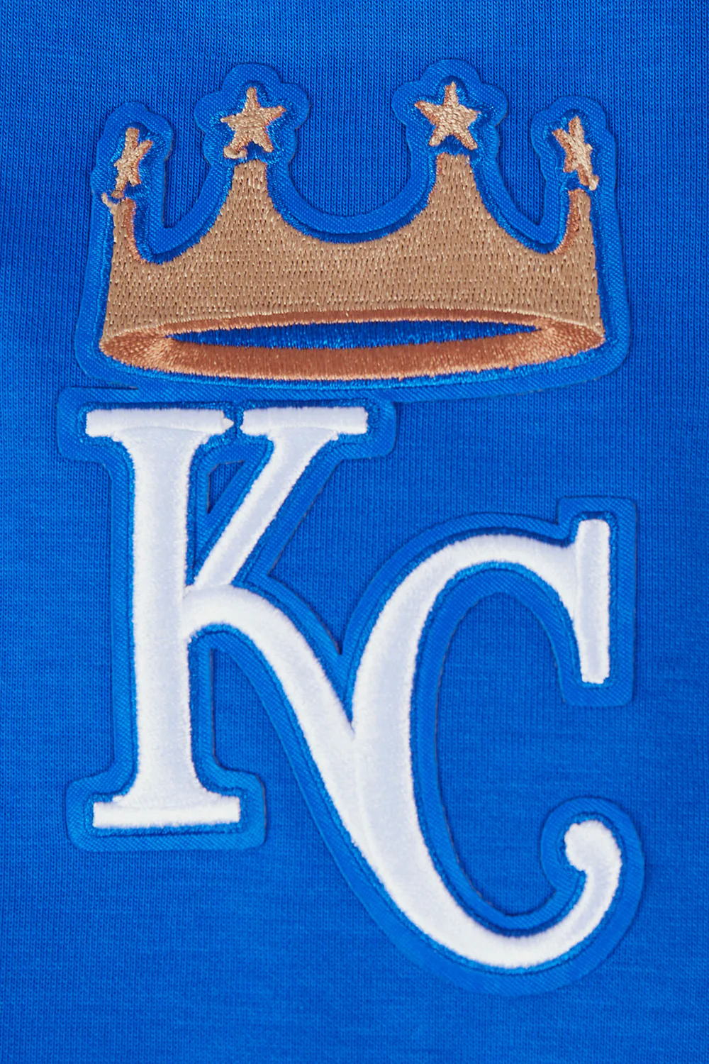 MLB KANSAS CITY ROYALS CLASSIC CHENILLE MEN'S PULLOVER HOODIE (ROYAL BLUE) - Image 7