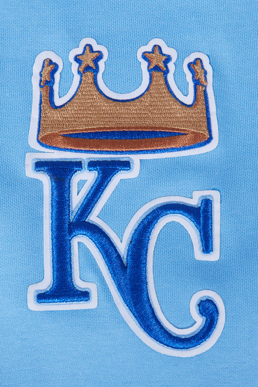 MLB KANSAS CITY ROYALS CLASSIC CHENILLE MEN'S PULLOVER HOODIE (UNIVERSITY BLUE) - Image 7