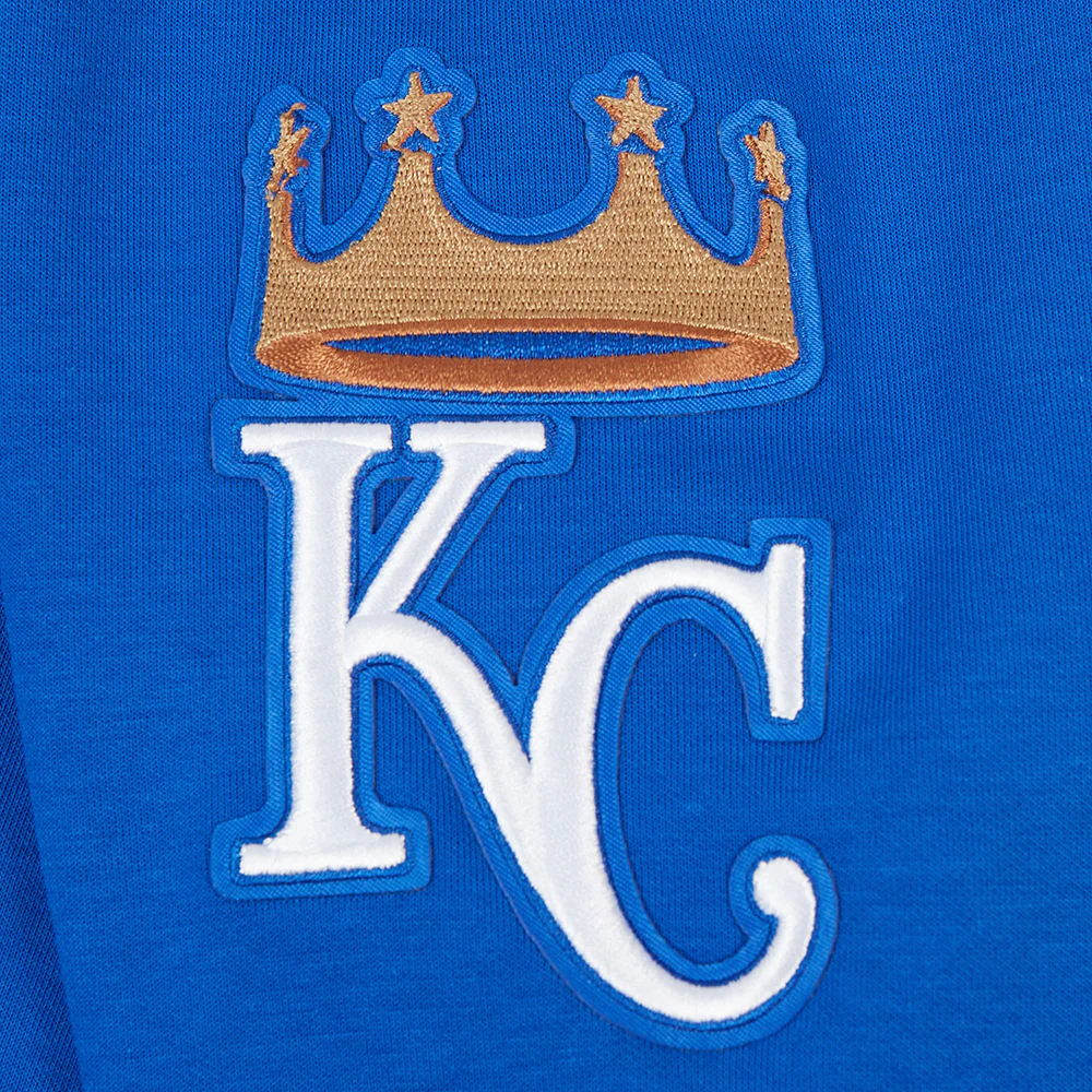 MLB KANSAS CITY ROYALS CLASSIC CHENILLE MEN'S FULL ZIP HOODIE (ROYAL BLUE) - Image 7