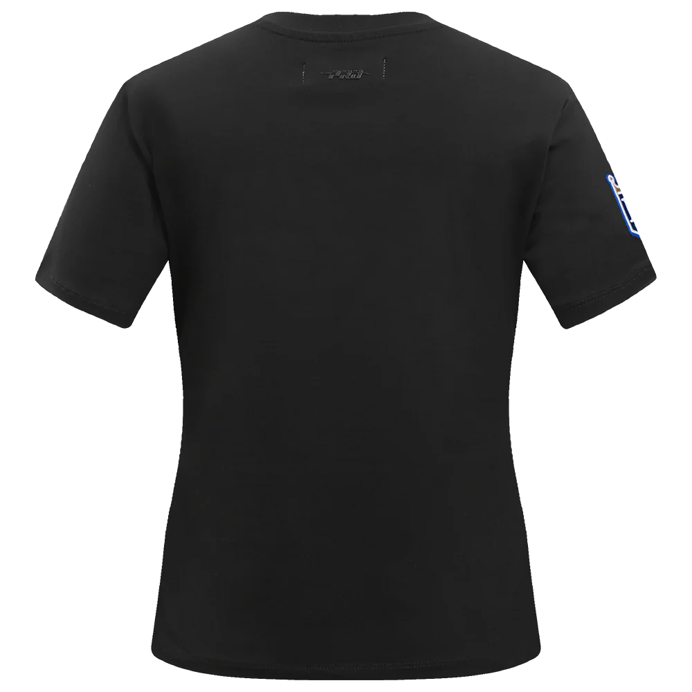 MLB KANSAS CITY ROYALS CLASSIC SHORT SLEEVE WOMEN'S SINGLE JERSEY SLIM FIT TOP (BLACK) - Image 3