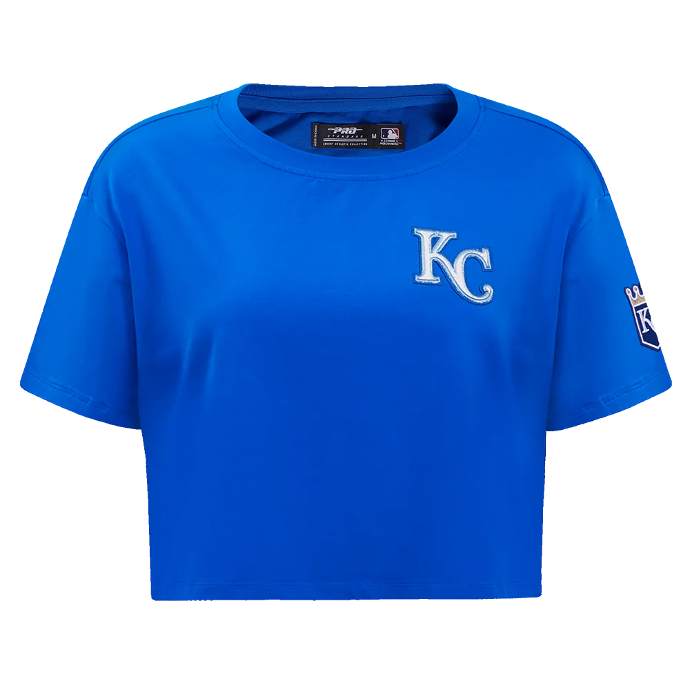 MLB KANSAS CITY ROYALS CLASSIC WOMEN'S BOXY TOP (ROYAL BLUE)
