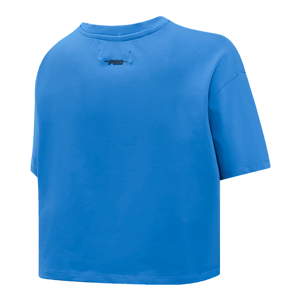 MLB KANSAS CITY ROYALS RETRO CLASSIC WOMEN'S BOXY TOP (UNIVERSITY BLUE) - Image 4