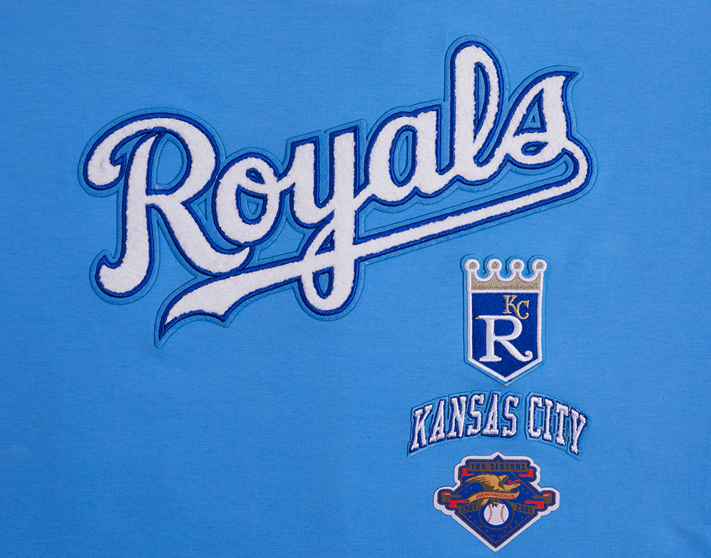 MLB KANSAS CITY ROYALS RETRO CLASSIC WOMEN'S BOXY TOP (UNIVERSITY BLUE) - Image 5