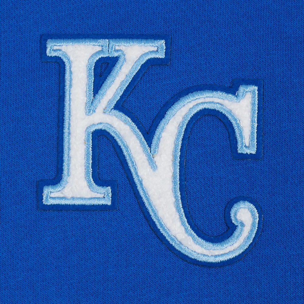 MLB KANSAS CITY ROYALS CLASSIC WOMEN'S FLEECE HOODIE DRESS (ROYAL BLUE) - Image 5