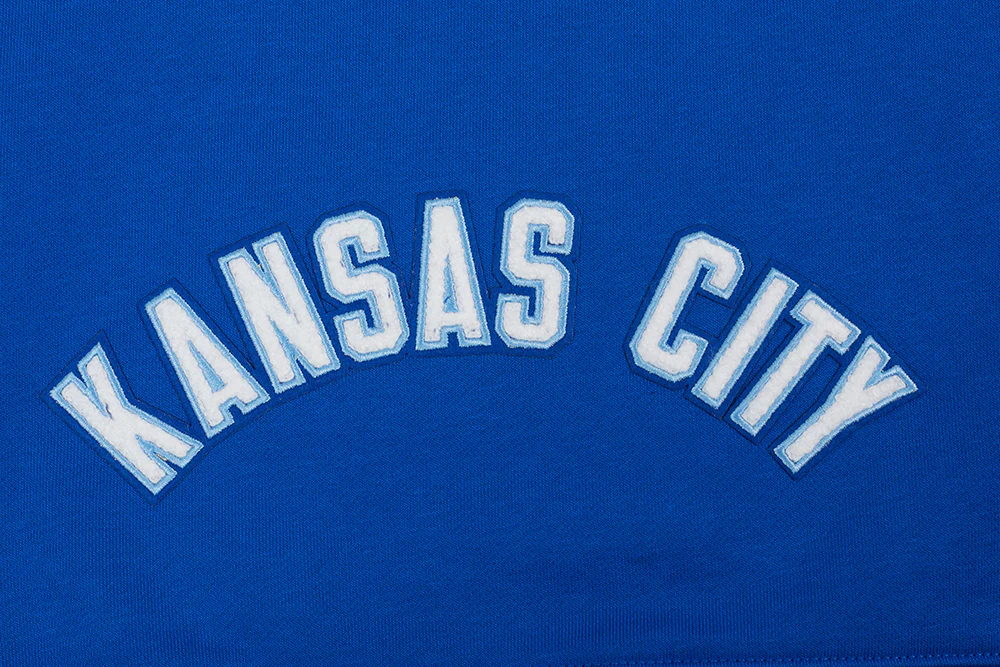 MLB KANSAS CITY ROYALS CLASSIC WOMEN'S FLEECE HOODIE DRESS (ROYAL BLUE) - Image 8