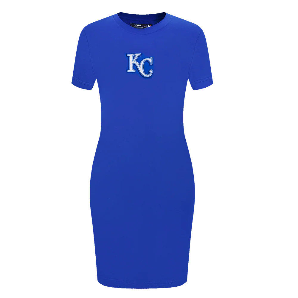 MLB KANSAS CITY ROYALS CLASSIC WOMEN'S BODYCON DRESS (ROYAL BLUE)