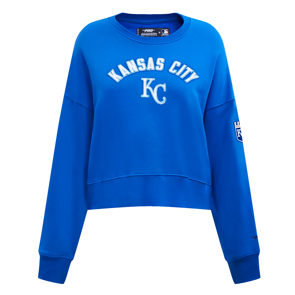 MLB KANSAS CITY ROYALS CLASSIC WOMEN'S CREWNECK (ROYAL BLUE)