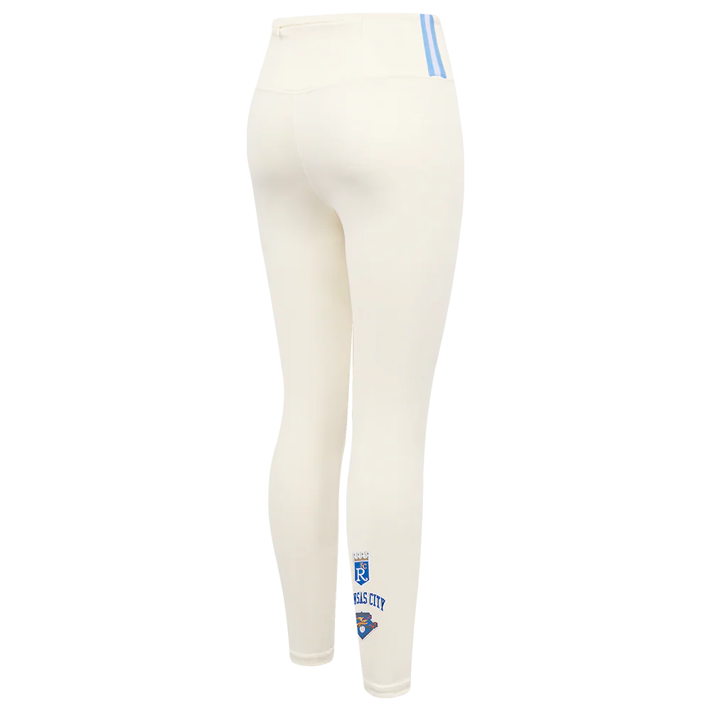 MLB KANSAS CITY ROYALS RETRO CLASSIC WOMEN'S JERSEY LEGGING (EGGSHELL) - Image 3