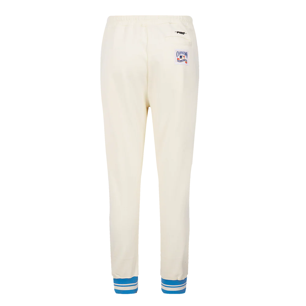MLB KANSAS CITY ROYALS RETRO CLASSIC WOMEN'S SWEATPANT (EGGSHELL/ UNIVERSITY BLUE) - Image 4