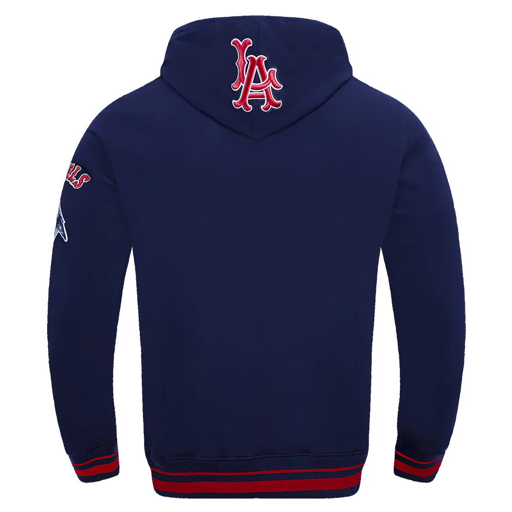 MLB LOS ANGELES ANGELS RETRO CLASSIC MEN'S PULLOVER HOODIE (MIDNIGHT NAVY/RED/MIDNIGHT NAVY) - Image 3