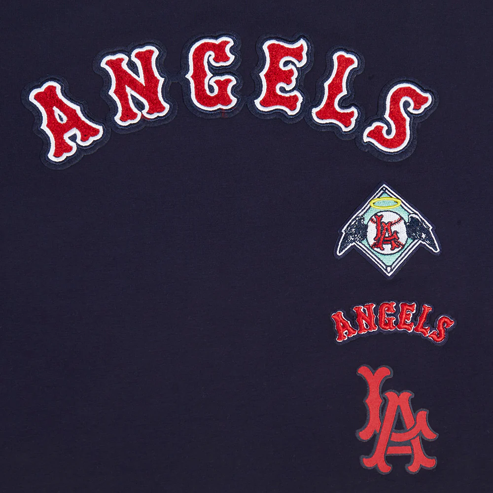 MLB LOS ANGELES ANGELS RETRO CLASSIC WOMEN'S SINGLE JERSEY BOXY TOP (MIDNIGHT NAVY) - Image 5