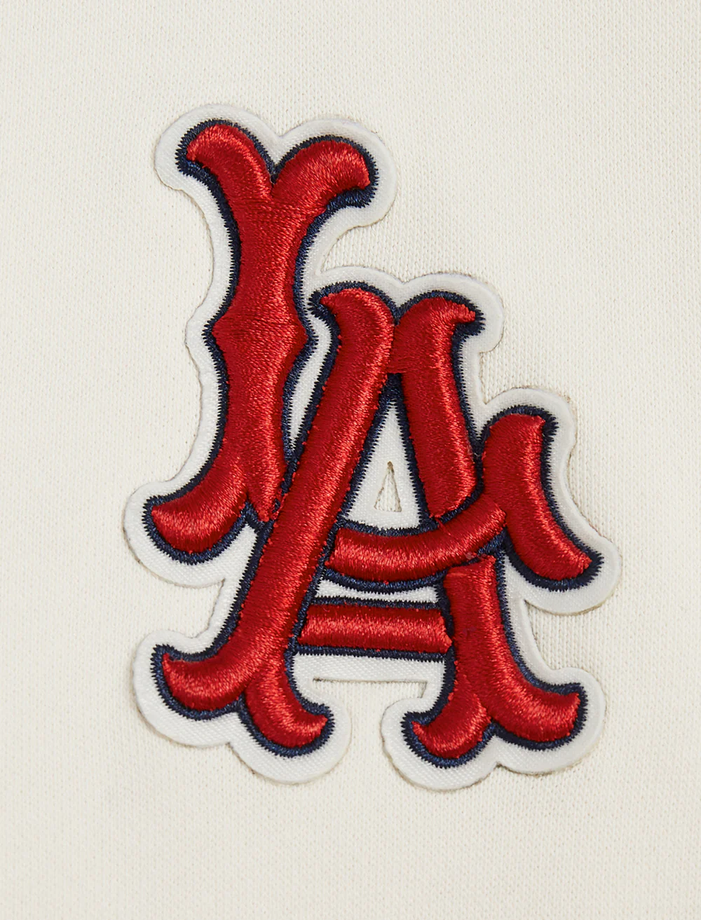 MLB LOS ANGELES ANGELS RETRO CLASSIC WOMEN'S RIB CREWNECK (EGGSHELL/ RED) - Image 6