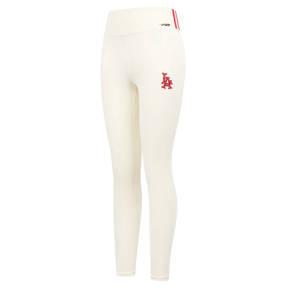 MLB LOS ANGELES ANGELS RETRO CLASSIC WOMEN'S JERSEY LEGGING (EGGSHELL)