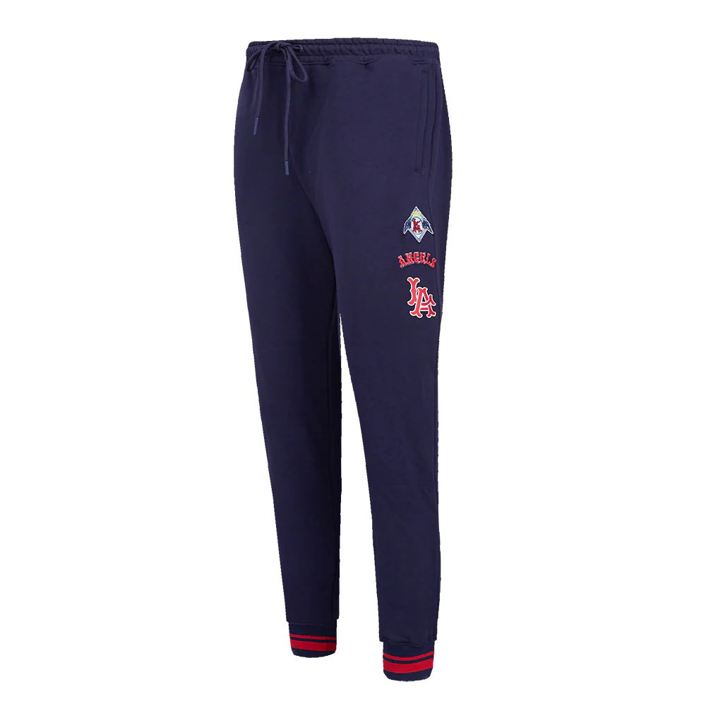 MLB LOS ANGELES ANGELS RETRO CLASSIC WOMEN'S RIB SWEATPANT (MIDNIGHT NAVY/RED/MIDNIGHT NAVY)