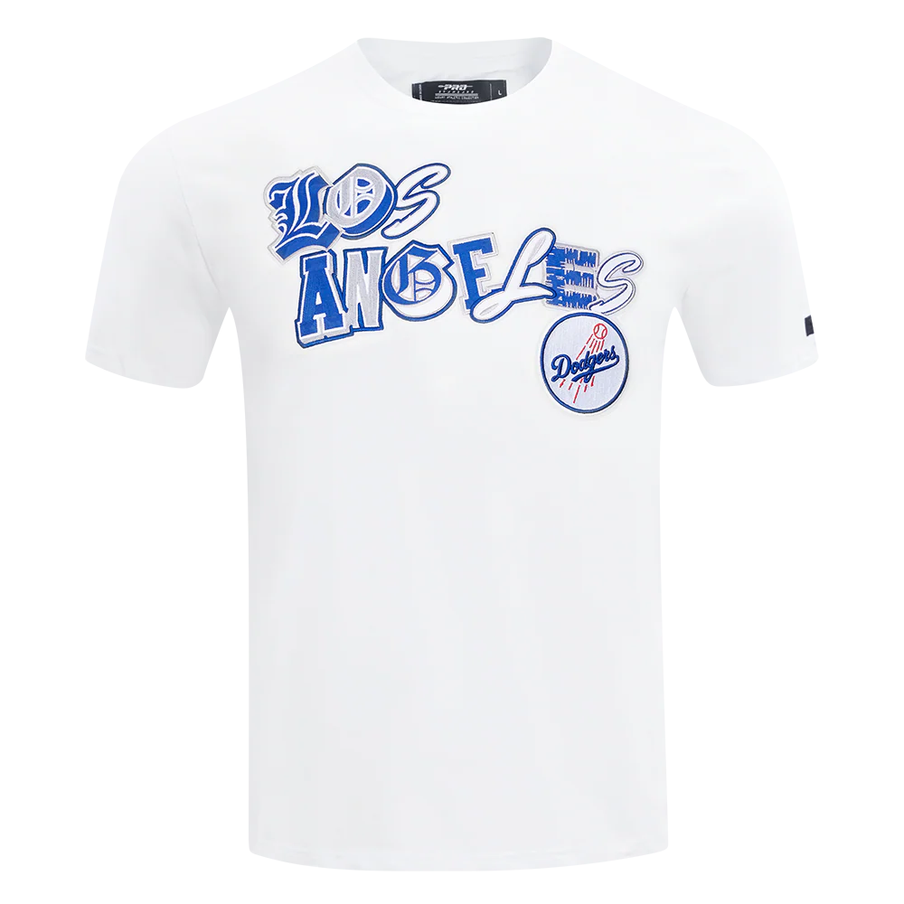 MLB LOS ANGELES DODGERS CITY RANSOM MEN'S SINGLE JERSEY TEE (WHITE) - Image 5