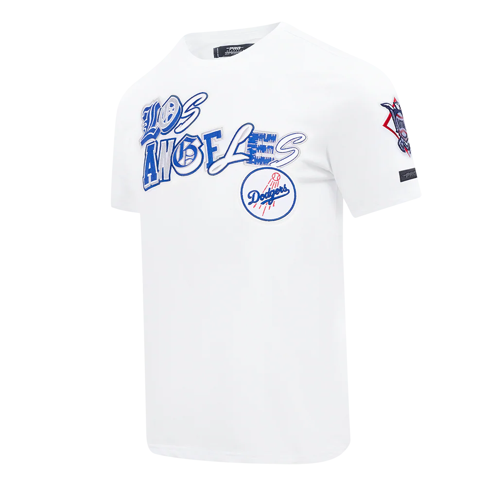 MLB LOS ANGELES DODGERS CITY RANSOM MEN'S SINGLE JERSEY TEE (WHITE) - Image 6