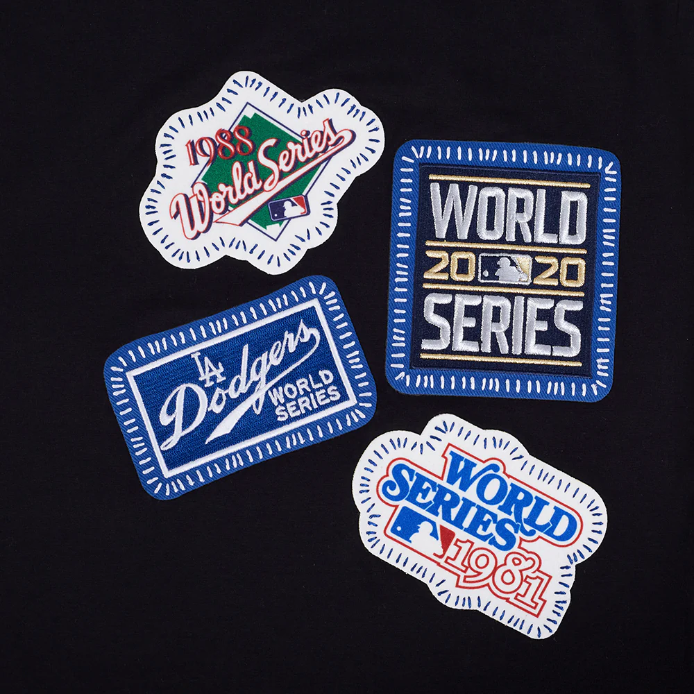 MLB LOS ANGELES DODGERS DIY PICK STITCH MEN'S SINGLE JERSEY TOP (BLACK) - Image 10