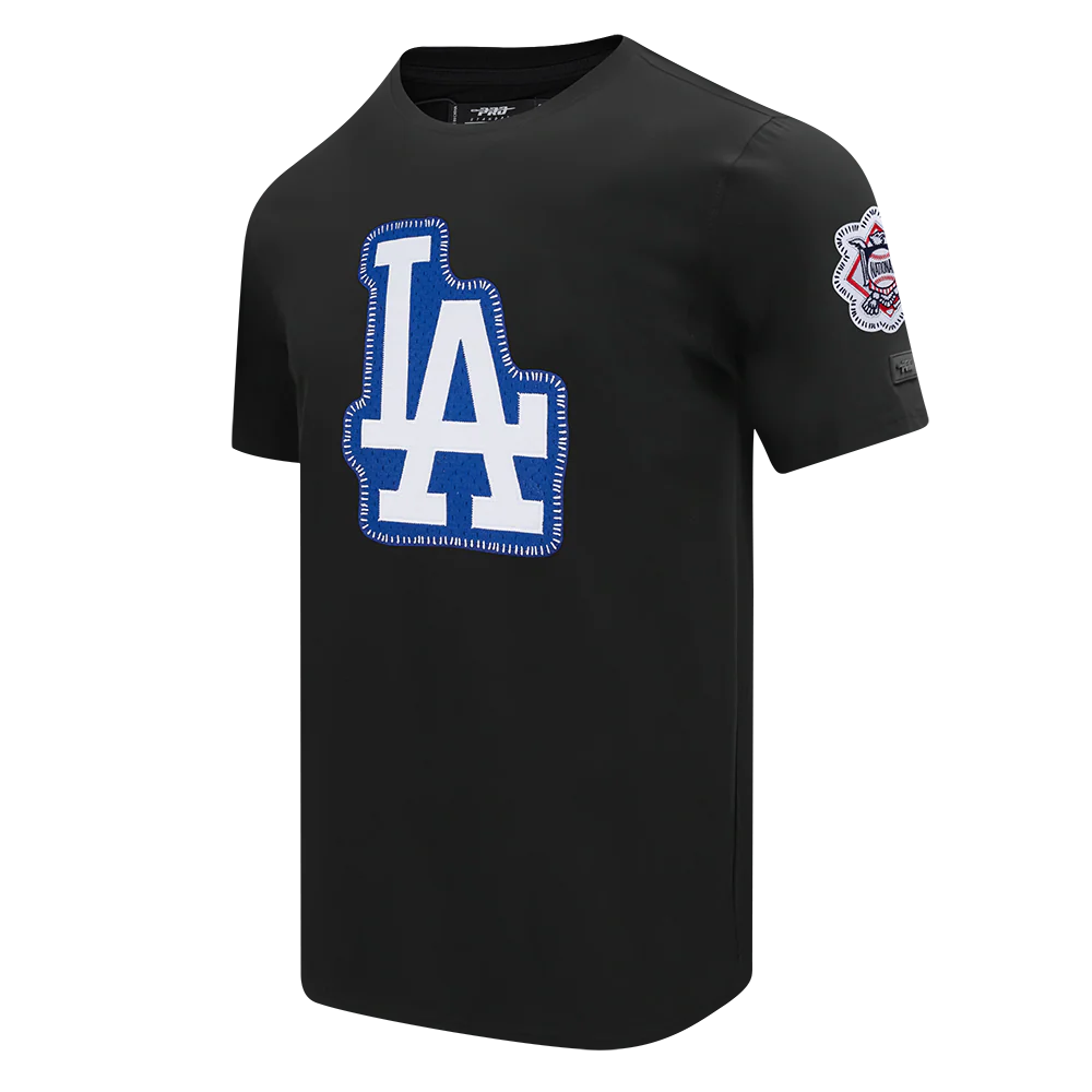 MLB LOS ANGELES DODGERS DIY PICK STITCH MEN'S SINGLE JERSEY TOP (BLACK) - Image 4
