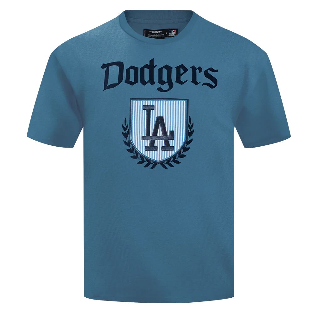MLB LOS ANGELES DODGERS COUNTRY CLUB MEN'S COTTON JERSEY DROP SHOULDER TOP (STEEL BLUE)