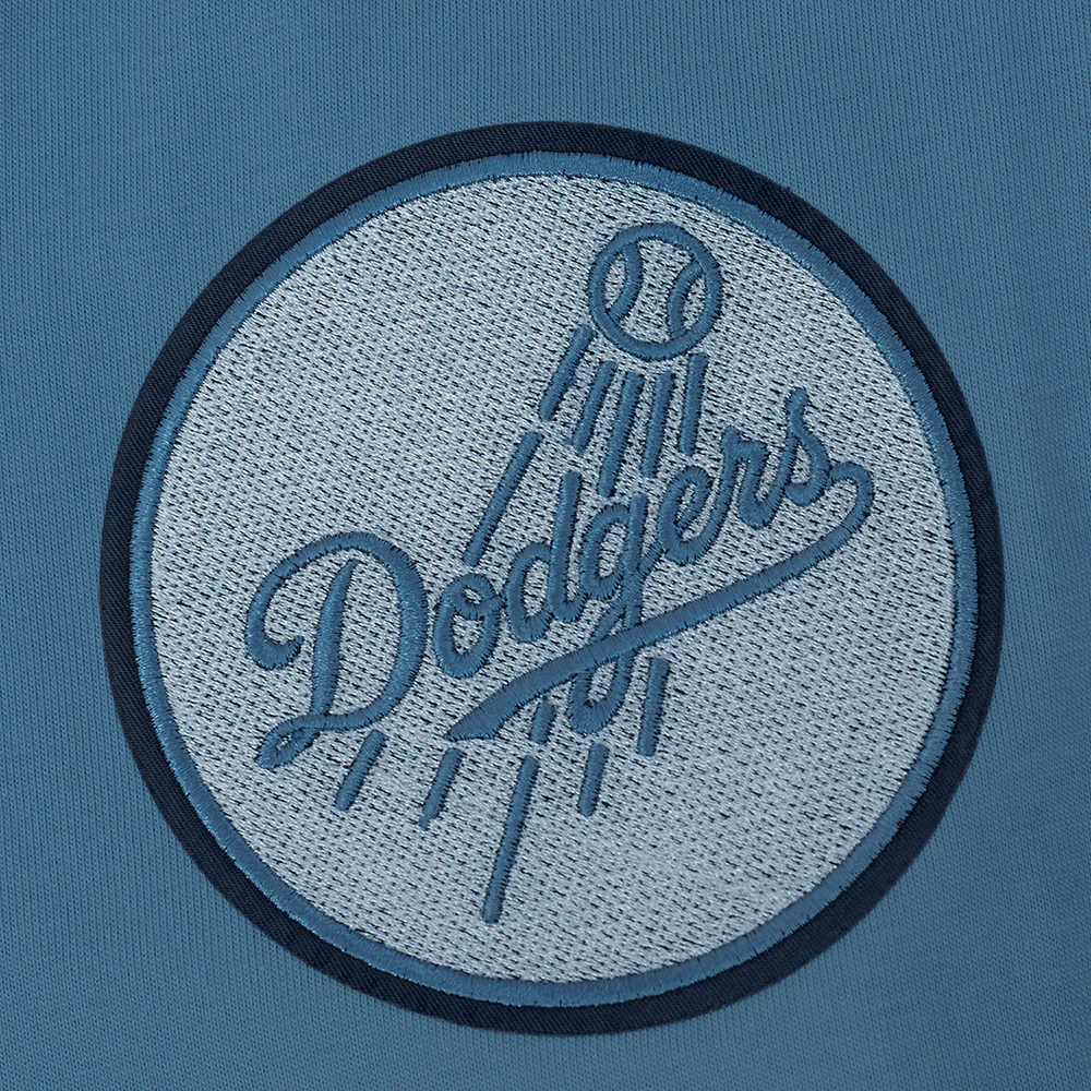 MLB LOS ANGELES DODGERS COUNTRY CLUB MEN'S COTTON JERSEY DROP SHOULDER TOP (STEEL BLUE) - Image 6