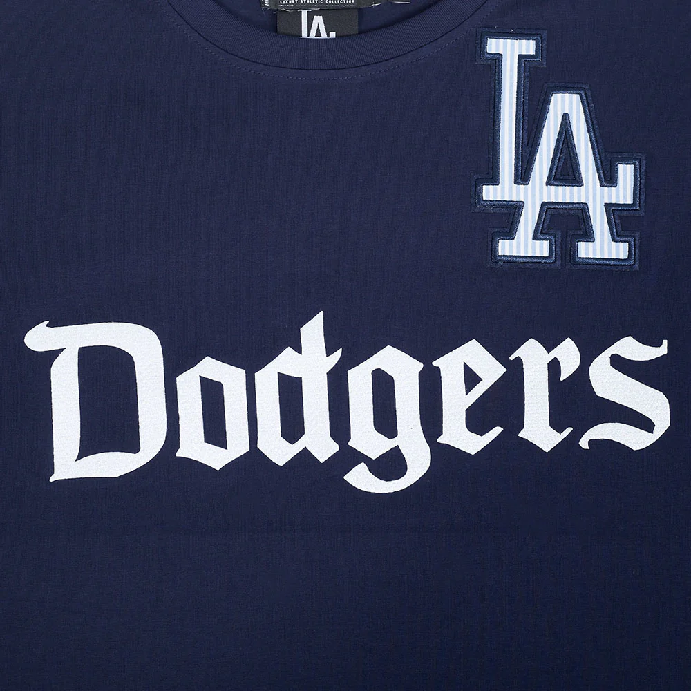 MLB LOS ANGELES DODGERS COUNTRY CLUB MEN'S SINGLE JERSEY STRIPED TOP (MIDNIGHT NAVY) - Image 5