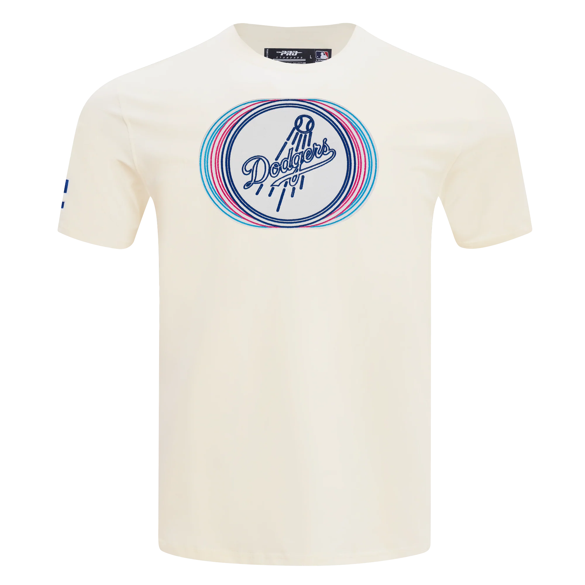 MLB LOS ANGELES DODGERS ECHO LOGO MEN'S SINGLE JERSEY TOP (EGGSHELL)